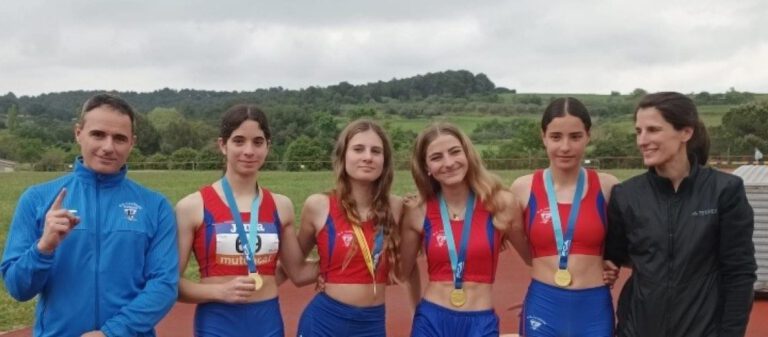 Competicions 19 al 27 d’ abril: or i plata al campionat de Catalunya de relleus de promoció, 7 rècords del club i 8 podis en curses de fons