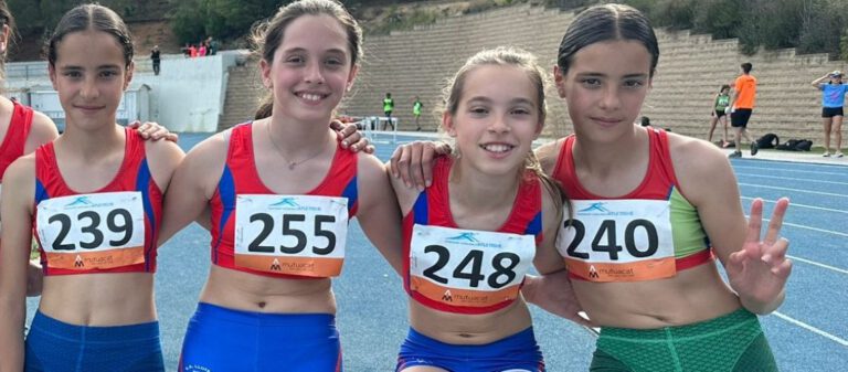 Competicions 5 i 6 d’ abril: 12 medalles a campionats de Catalunya, 4 classificades per a la final del campionat de Catalunya de relleus de promoció i 7 rècords del club